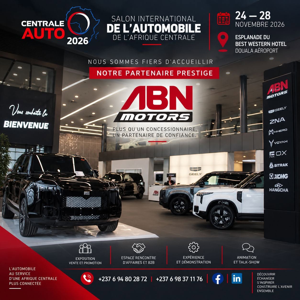 Affiche officielle du partenariat ABN Motors